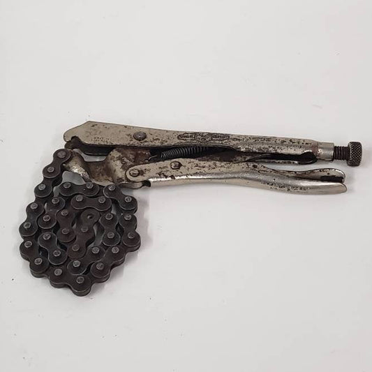 vise-grip 20 r locking chain wrench pipe clamp u.s.a.