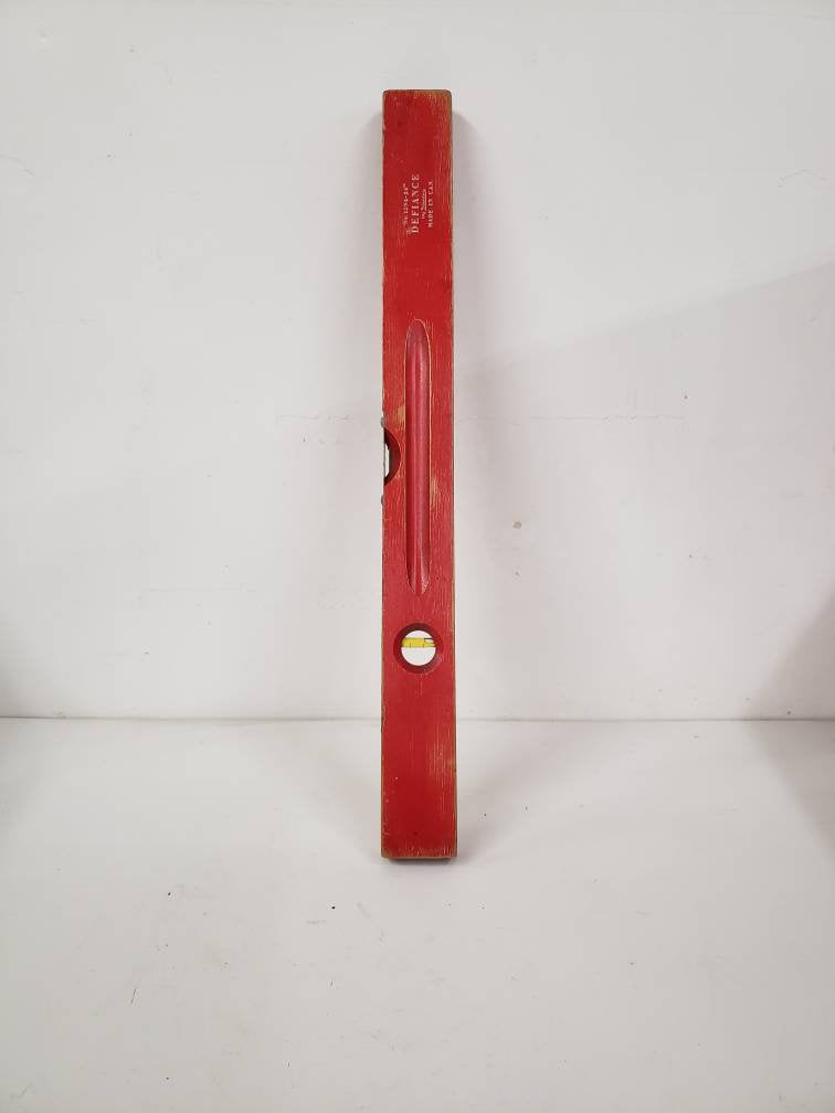 stanley level antique wooden level hand tools stanley defiance model no 1294-24.