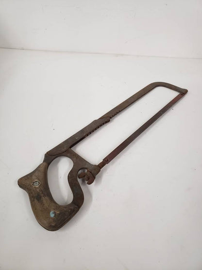 butchers meat saw antique slaughterhouse hand tools