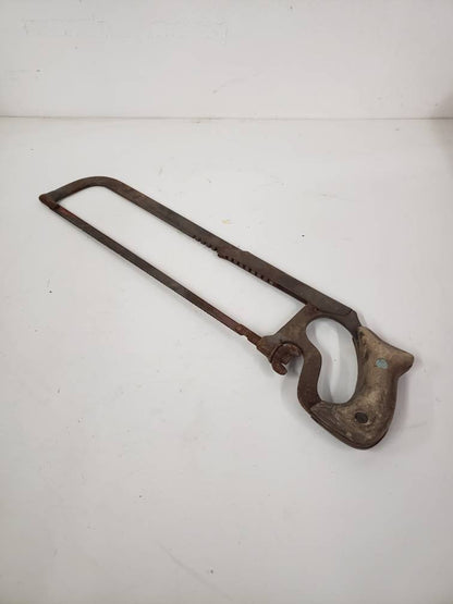 butchers meat saw antique slaughterhouse hand tools