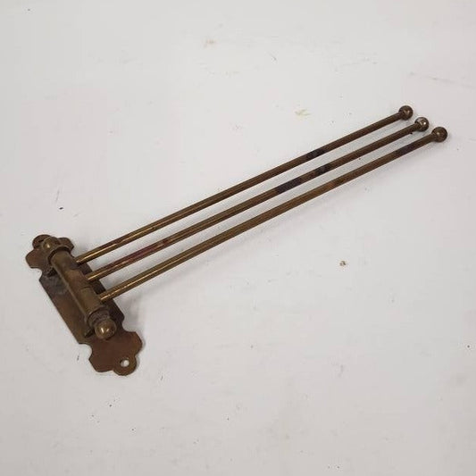 s. sternau & co. new york brass hanging towel rack