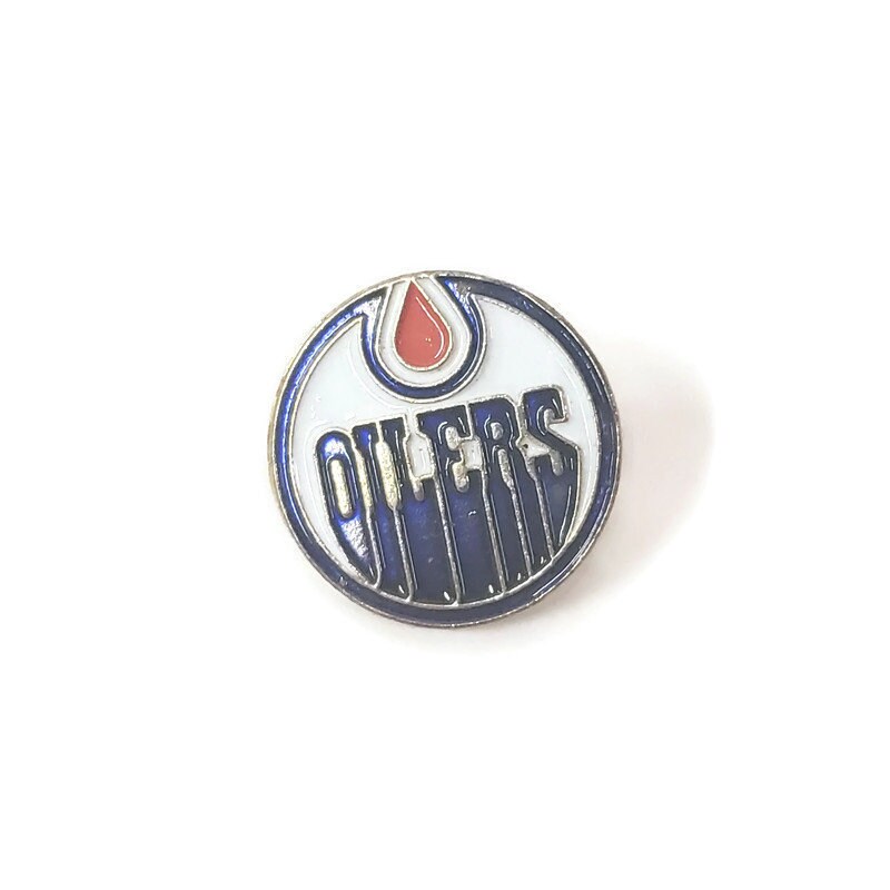 edmonton oilers nhl team lapel pin