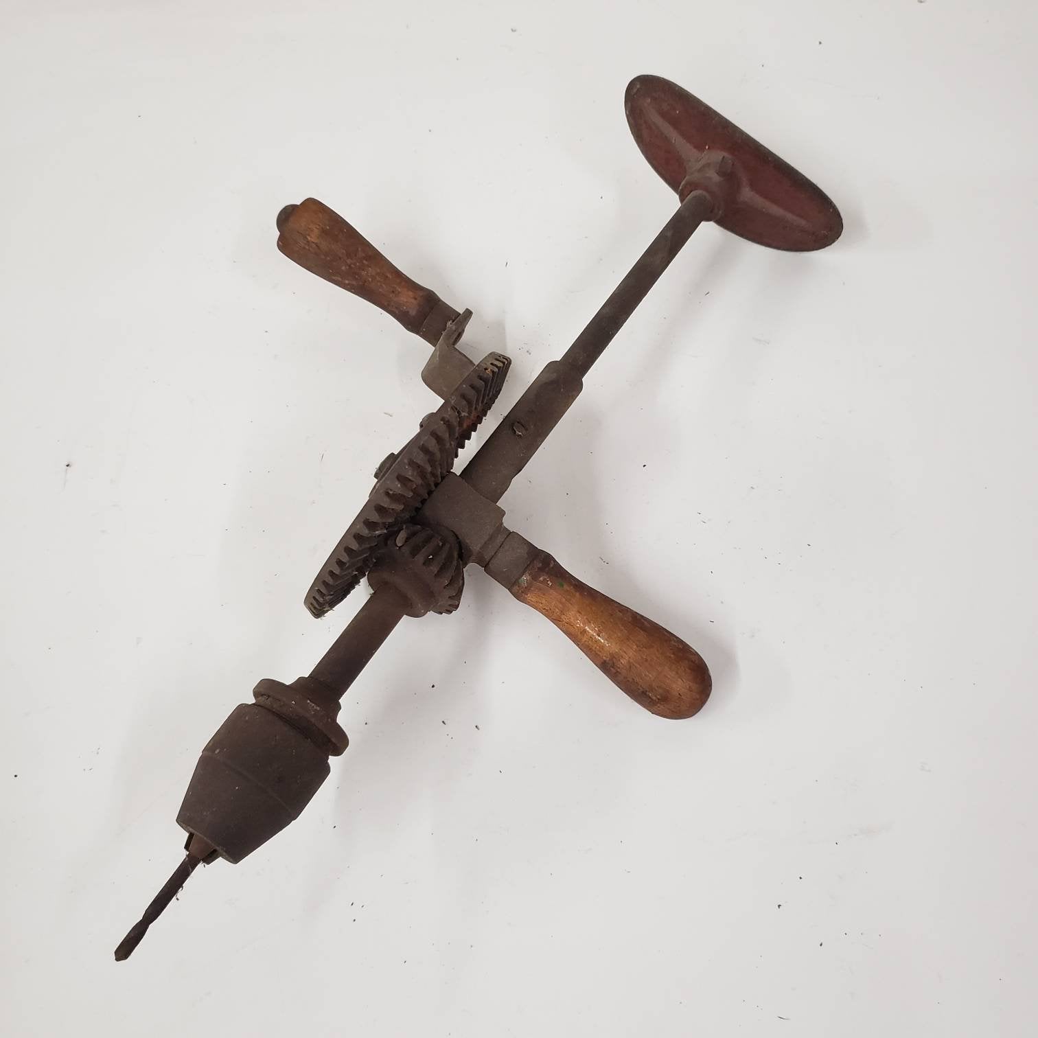 breast drill vintage hand crank carpentry tools
