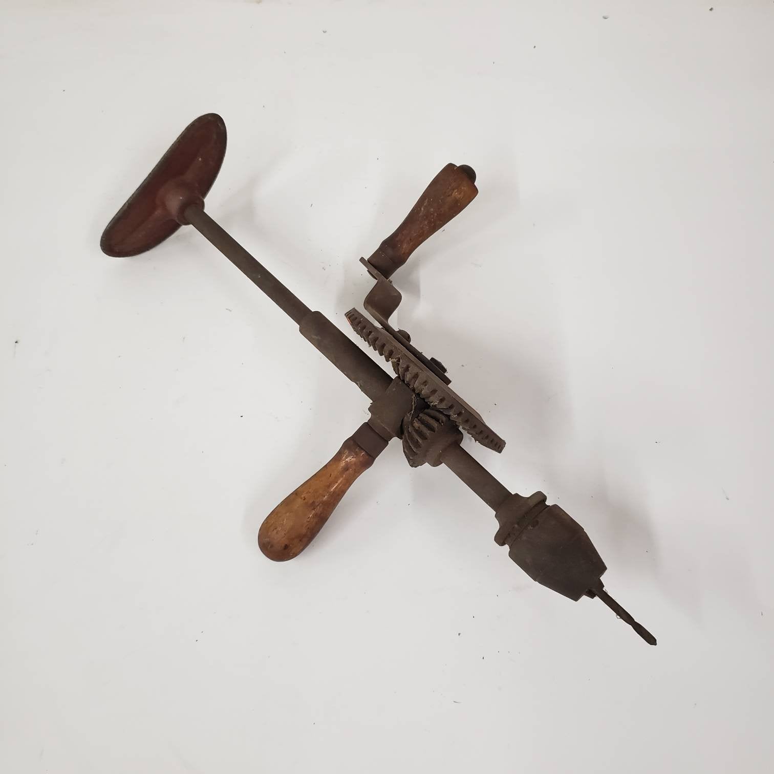 breast drill vintage hand crank carpentry tools