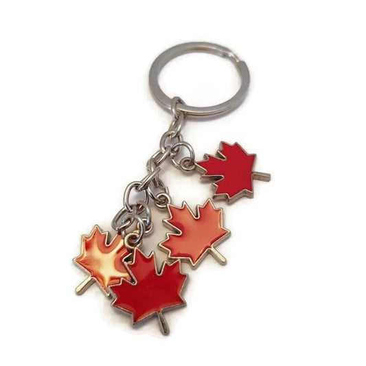 keychain canada maple leaf