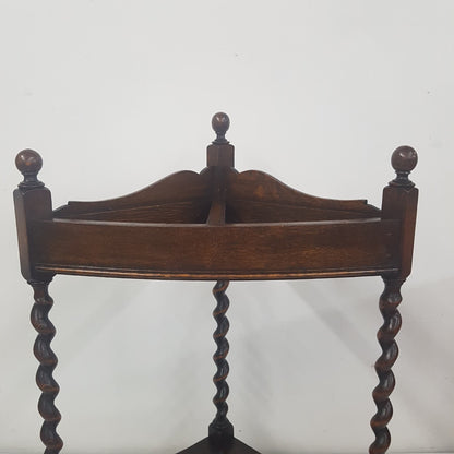mission oak umbrella stand arts & crafts