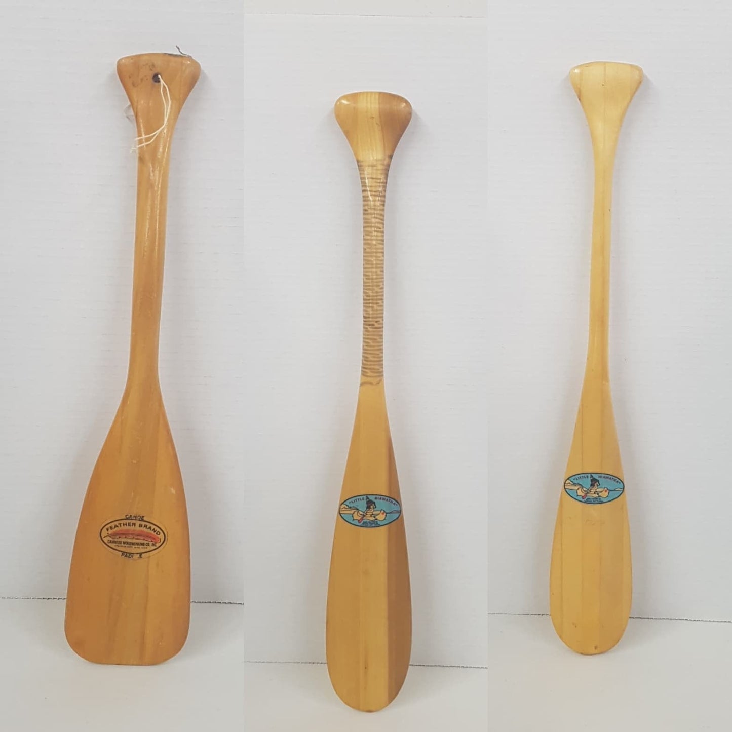 miniature canoe paddle little hiawatha redtail paddle co hasting ontario canada