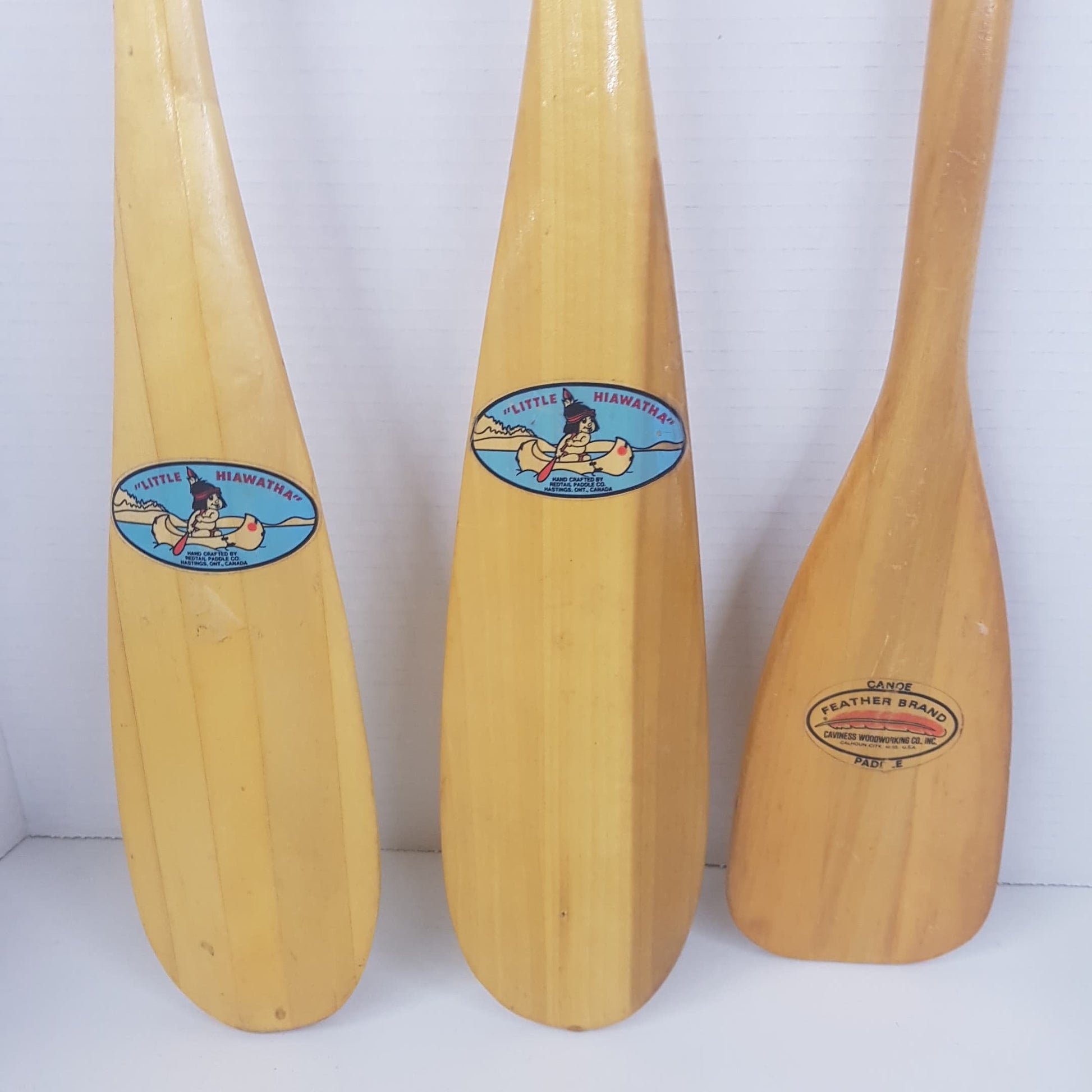 miniature canoe paddle feather brand caviness woodworking co calhoun city miss usa