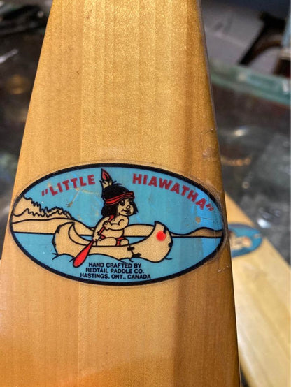 miniature canoe paddle little hiawatha redtail paddle co hasting ontario canada