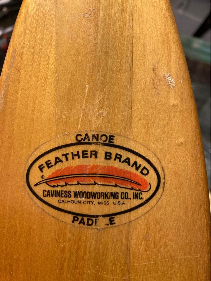 miniature canoe paddle feather brand caviness woodworking co calhoun city miss usa