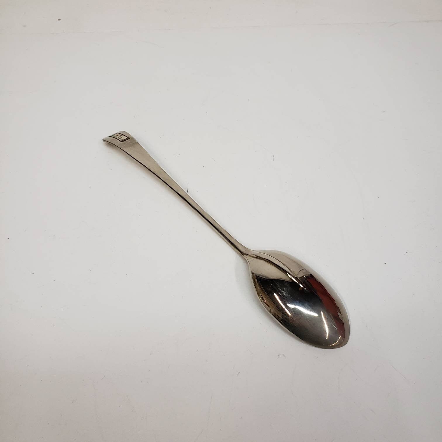 silver plated salad spoon and fork set with box