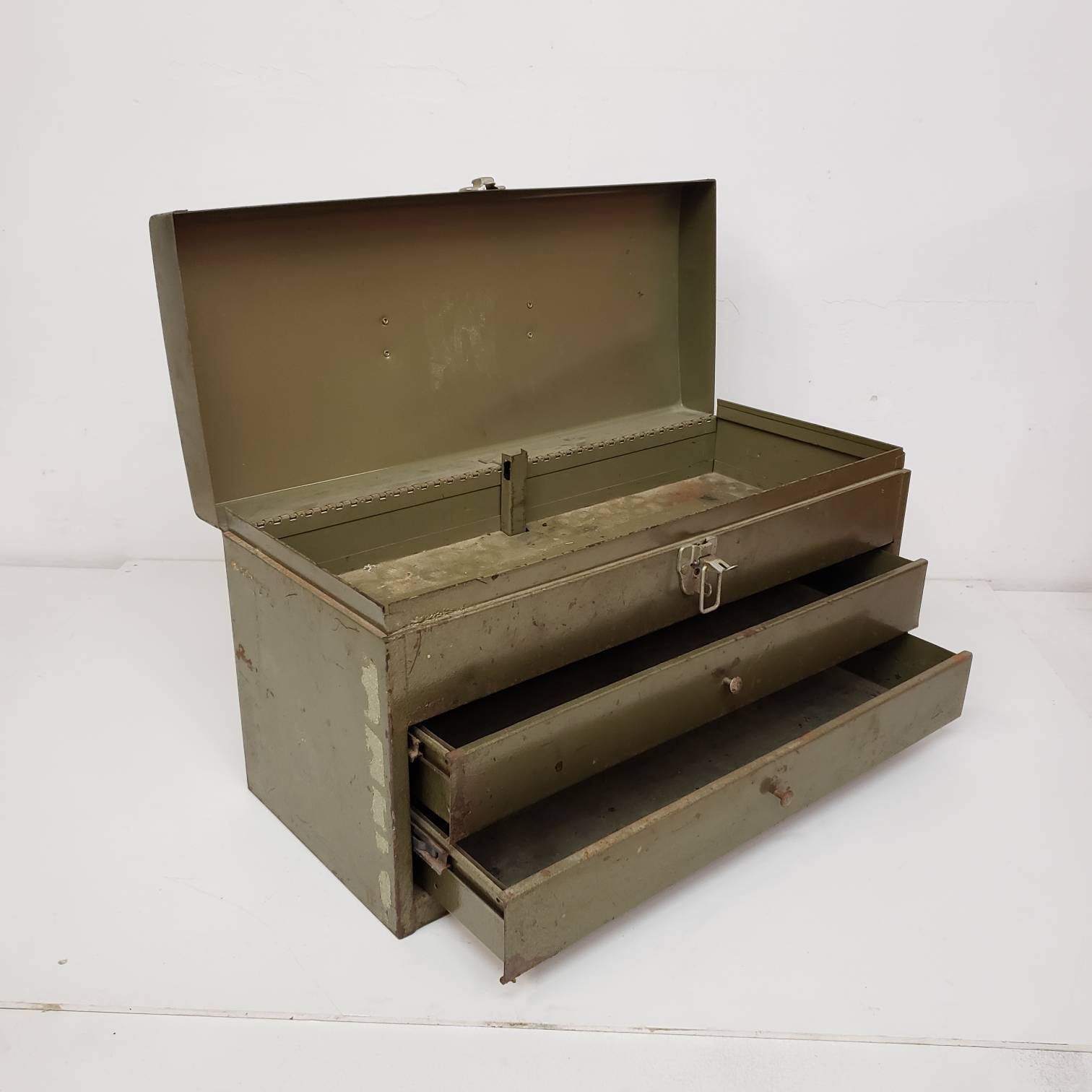 vintage machinist toolbox park tool box