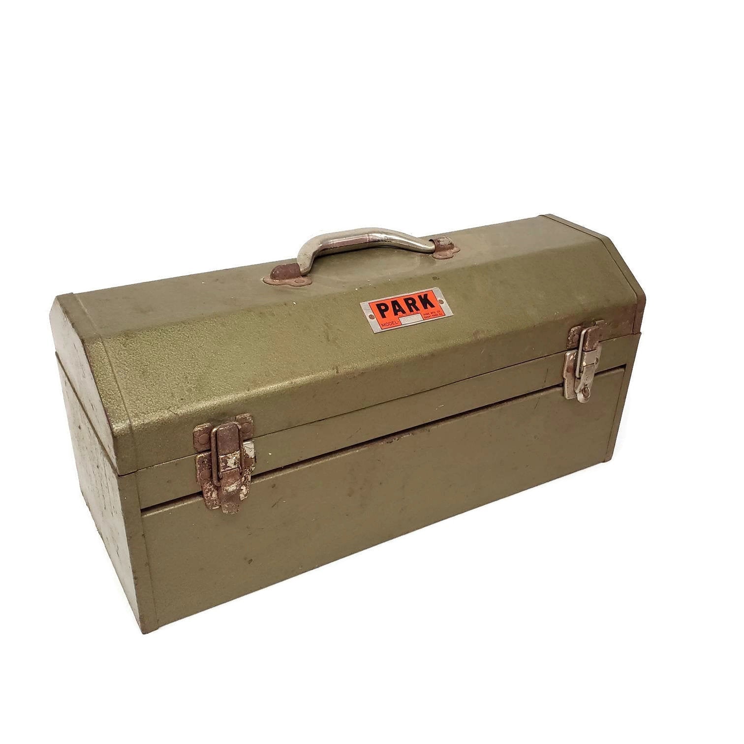 vintage machinist toolbox tombstone style park tool box