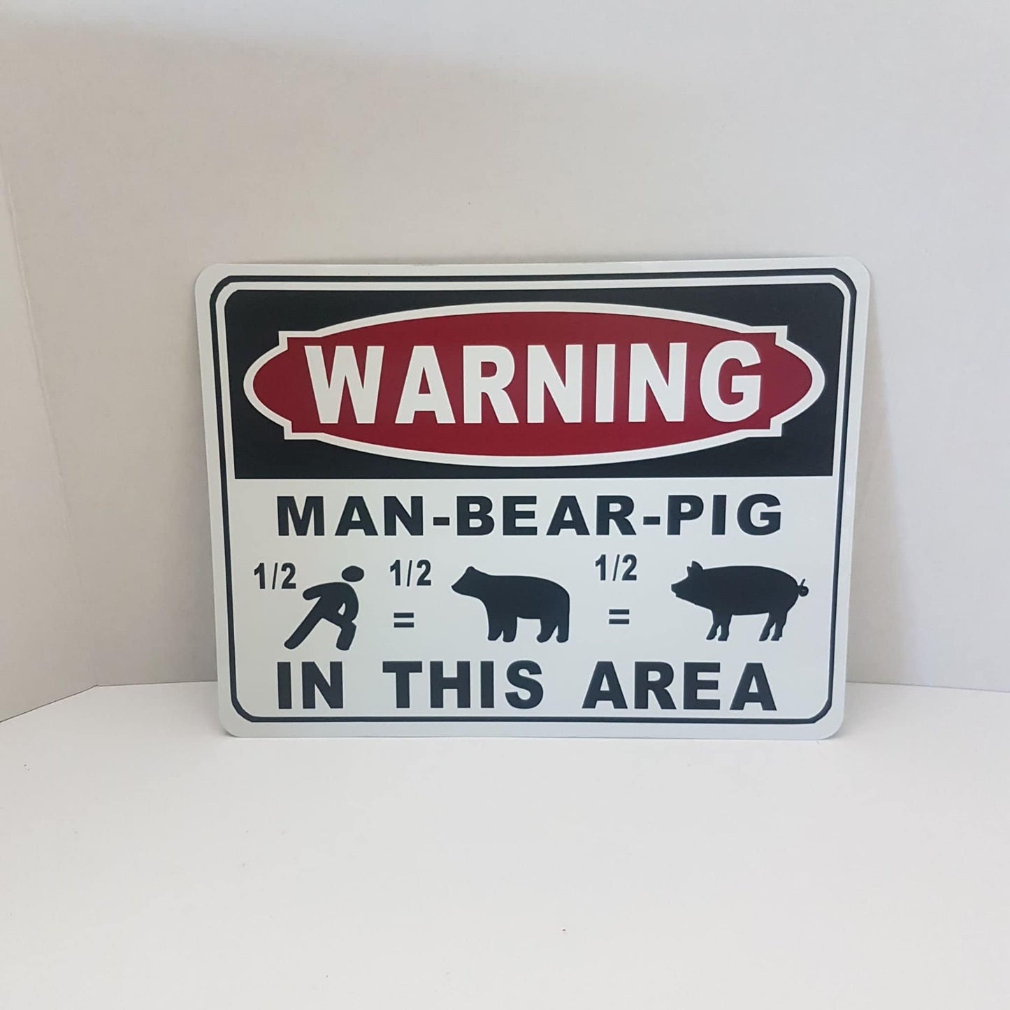 South Park Sign Man Bear Pig Warning Sign