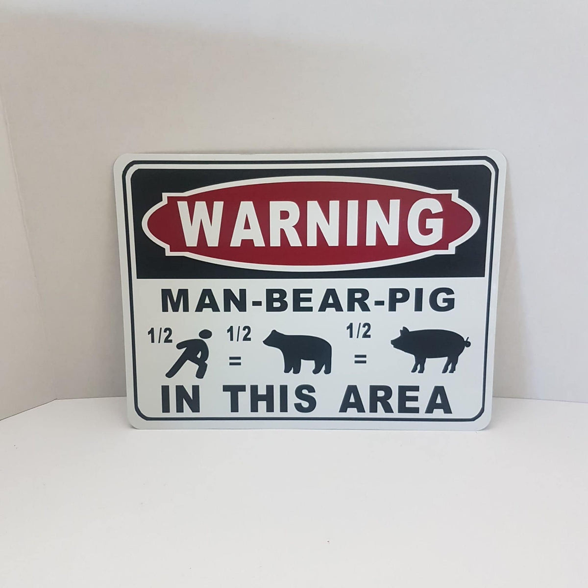 Pigs Warning Sign South Park Sign Man Bear Pig Warning Sign – Wainfleet Trading Post