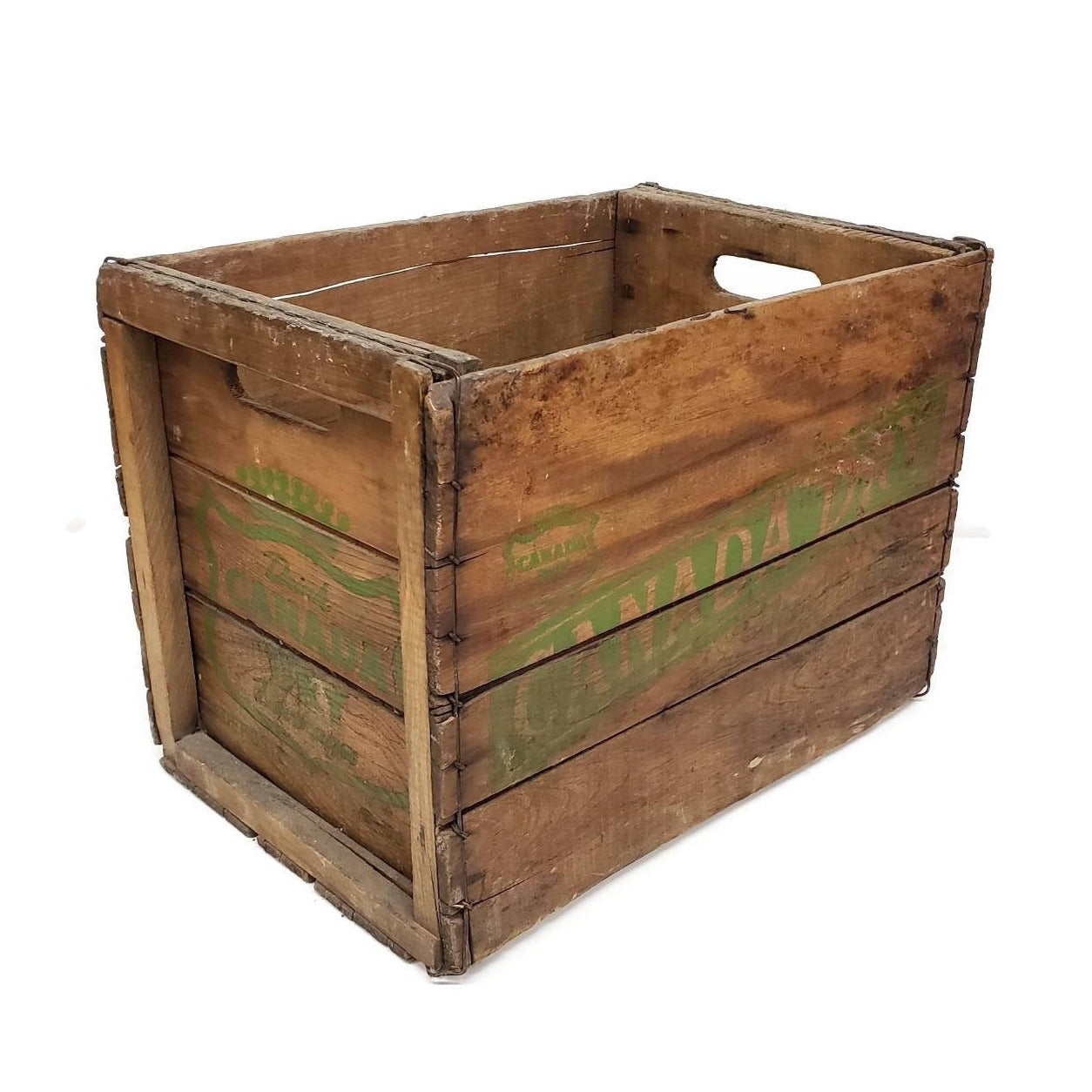 canada dry crate vinage wooden soda delivery box