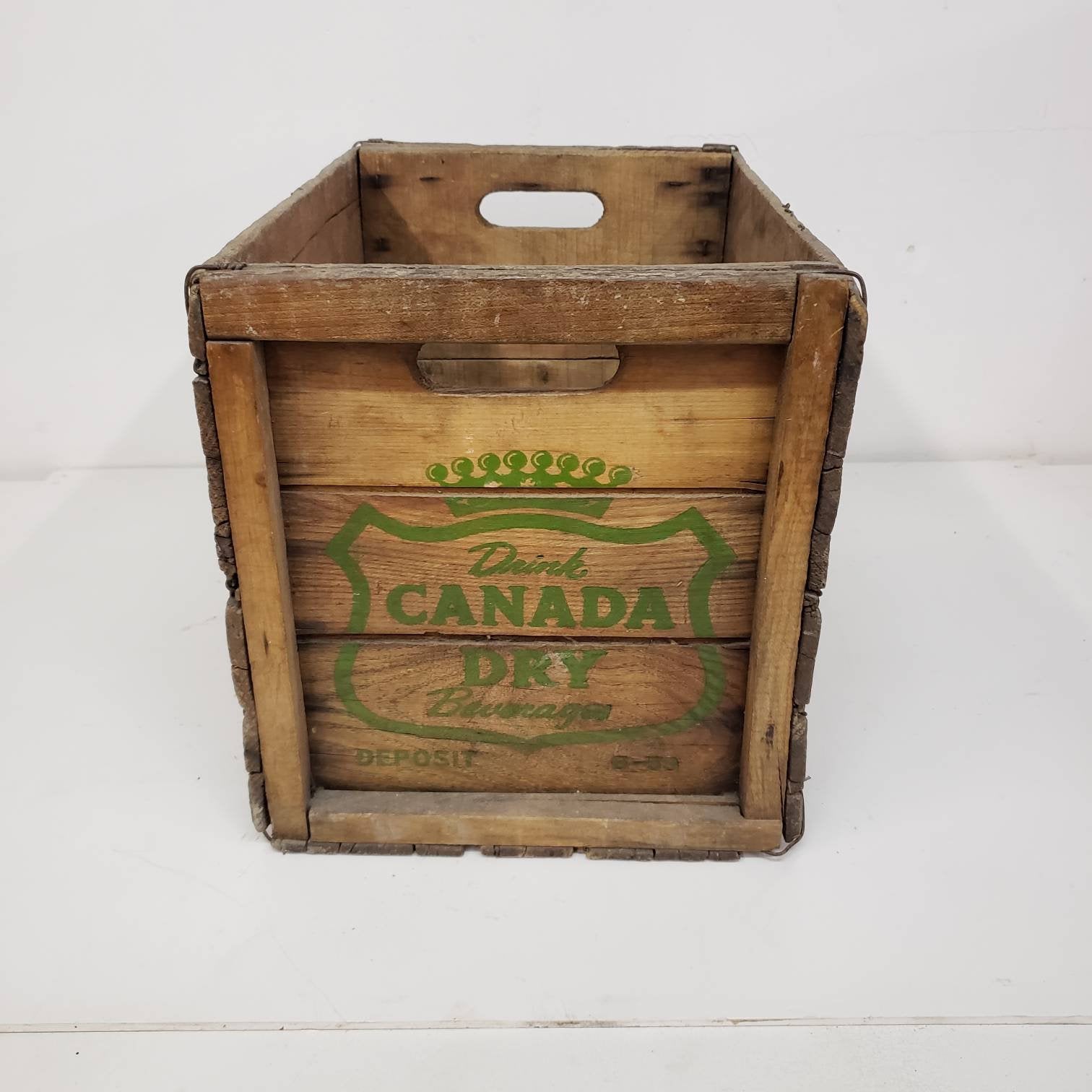 Canada Dry Crate Vinage Wooden Soda Delivery Box Wainfleet Trading Post
