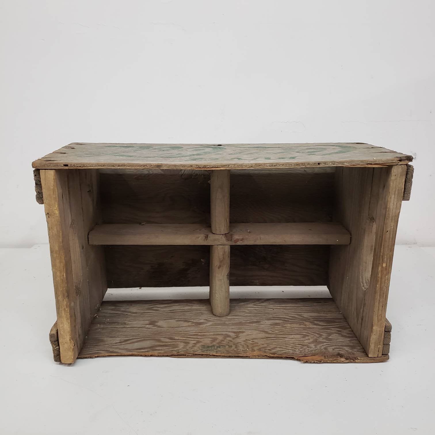 coca-cola crate vintage wooden soda delivery box