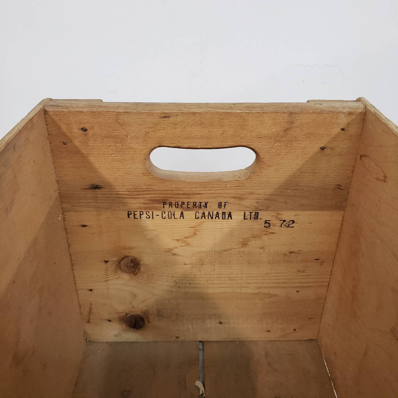 pepsi cola crate vintage wooden soda delivery box