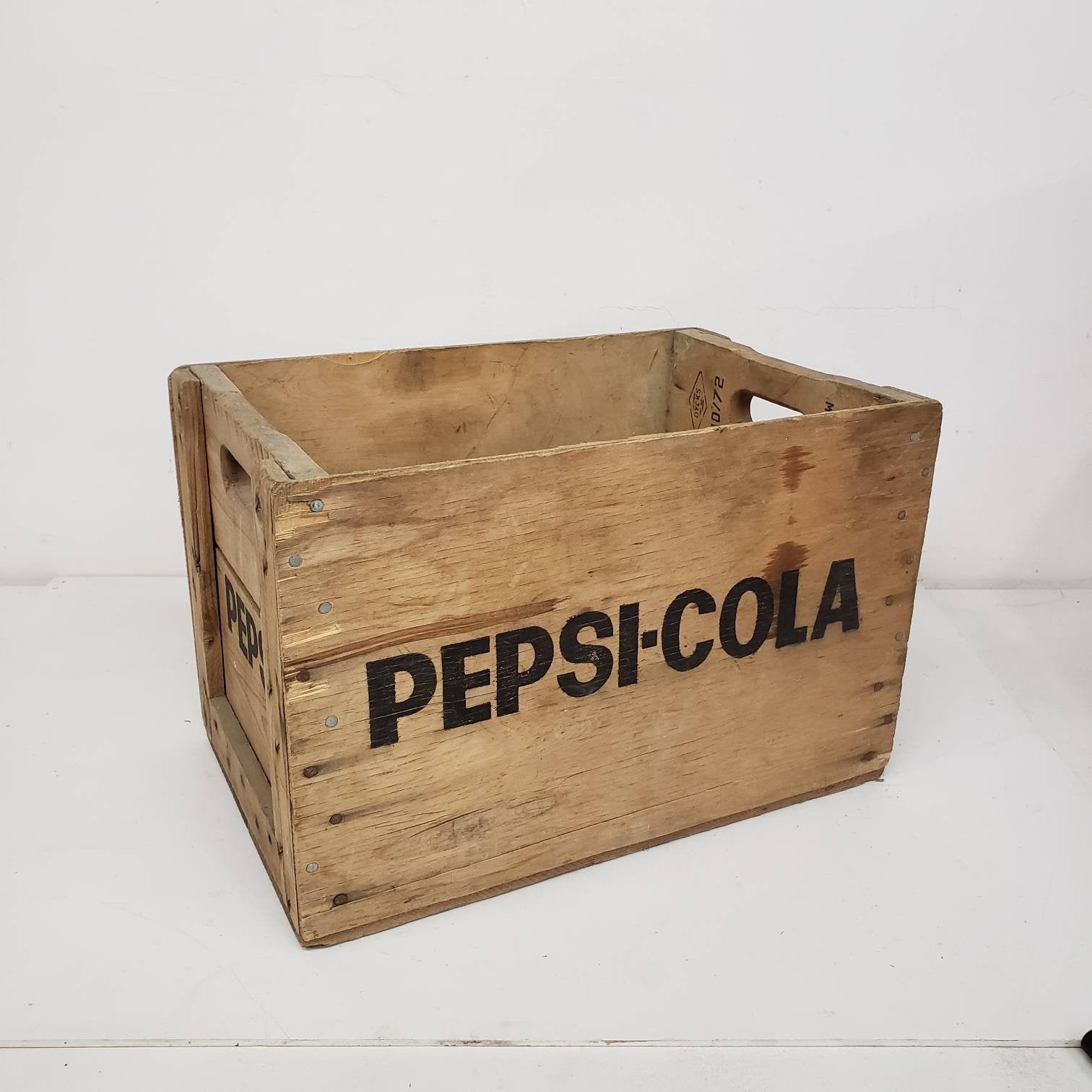 pepsi cola crate vintage wooden soda delivery box