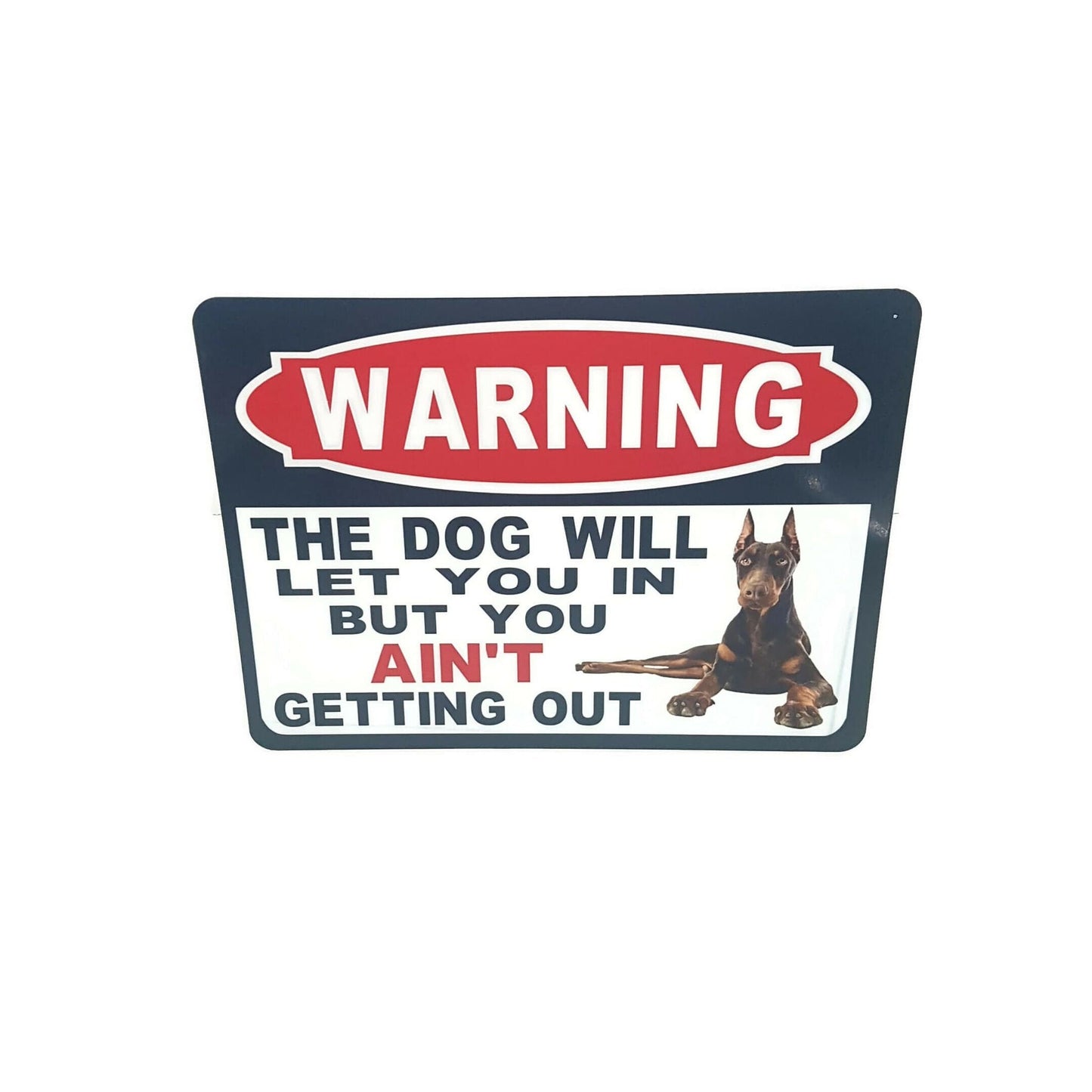 warning the dog will let you in but you ain't getting out