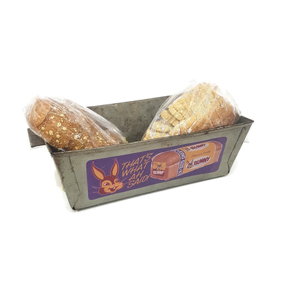 antique bin industrial metal box or basket primitive bunny bread box