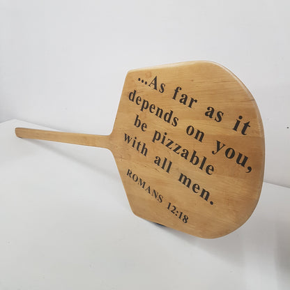 vintage pizza peel wall decor hanging