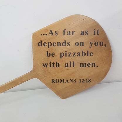 vintage pizza peel wall decor hanging