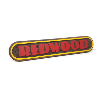 vintage custom redwood cottage sign