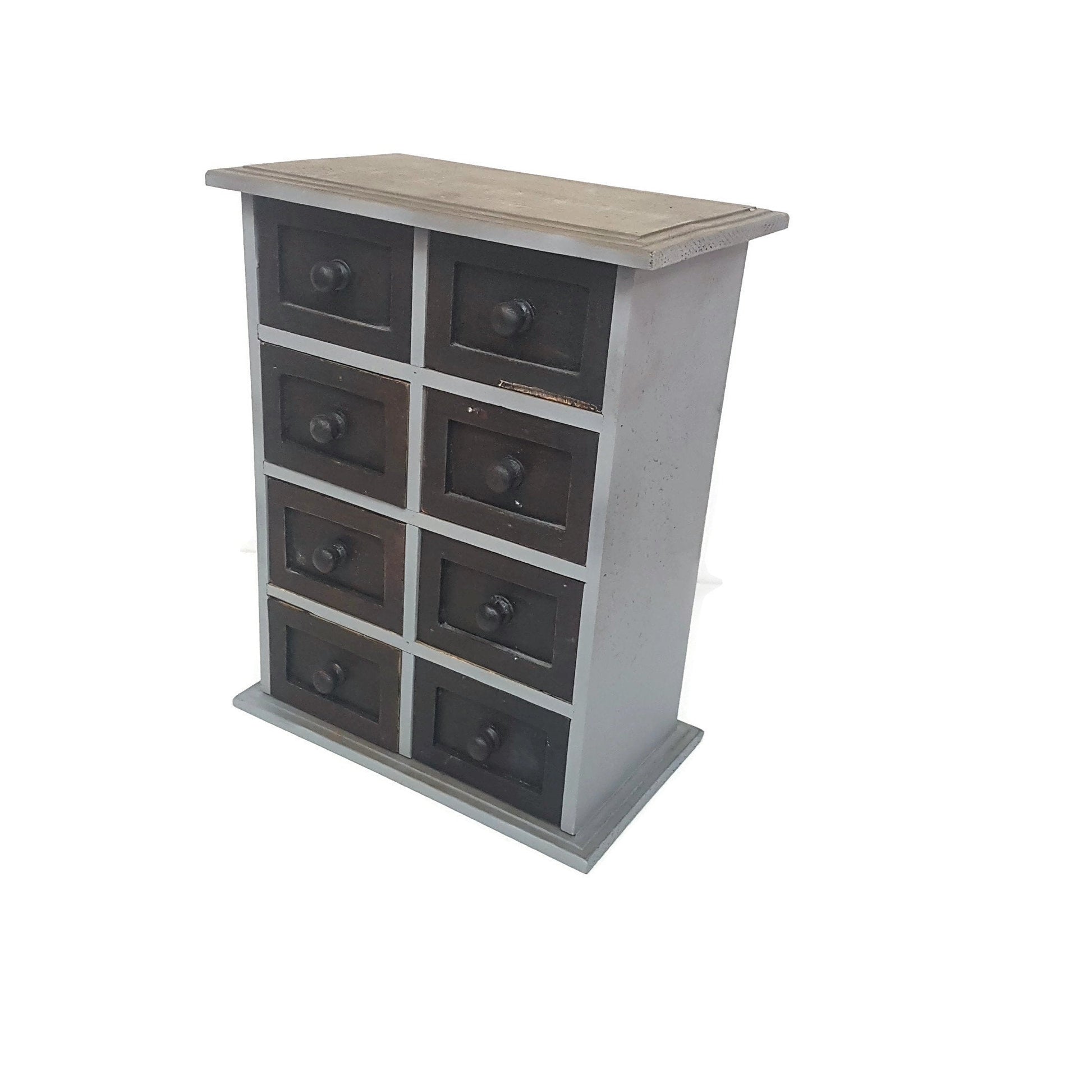 vintage country kitchen spice rack mini wooden drawers