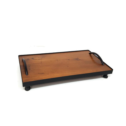 table top riser serving tray reclaimed handmade