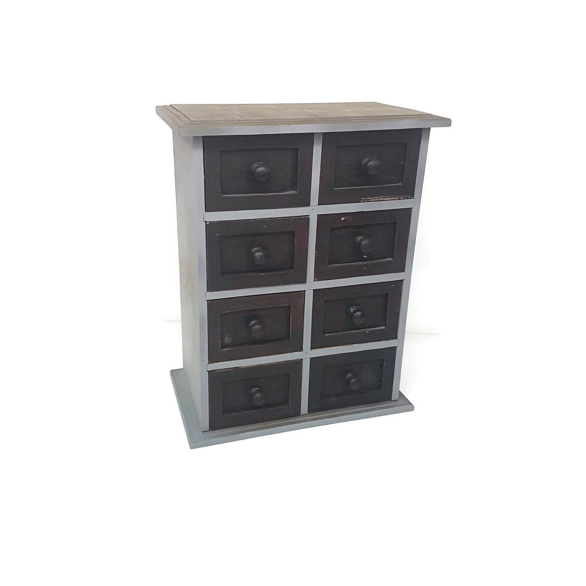 vintage country kitchen spice rack mini wooden drawers