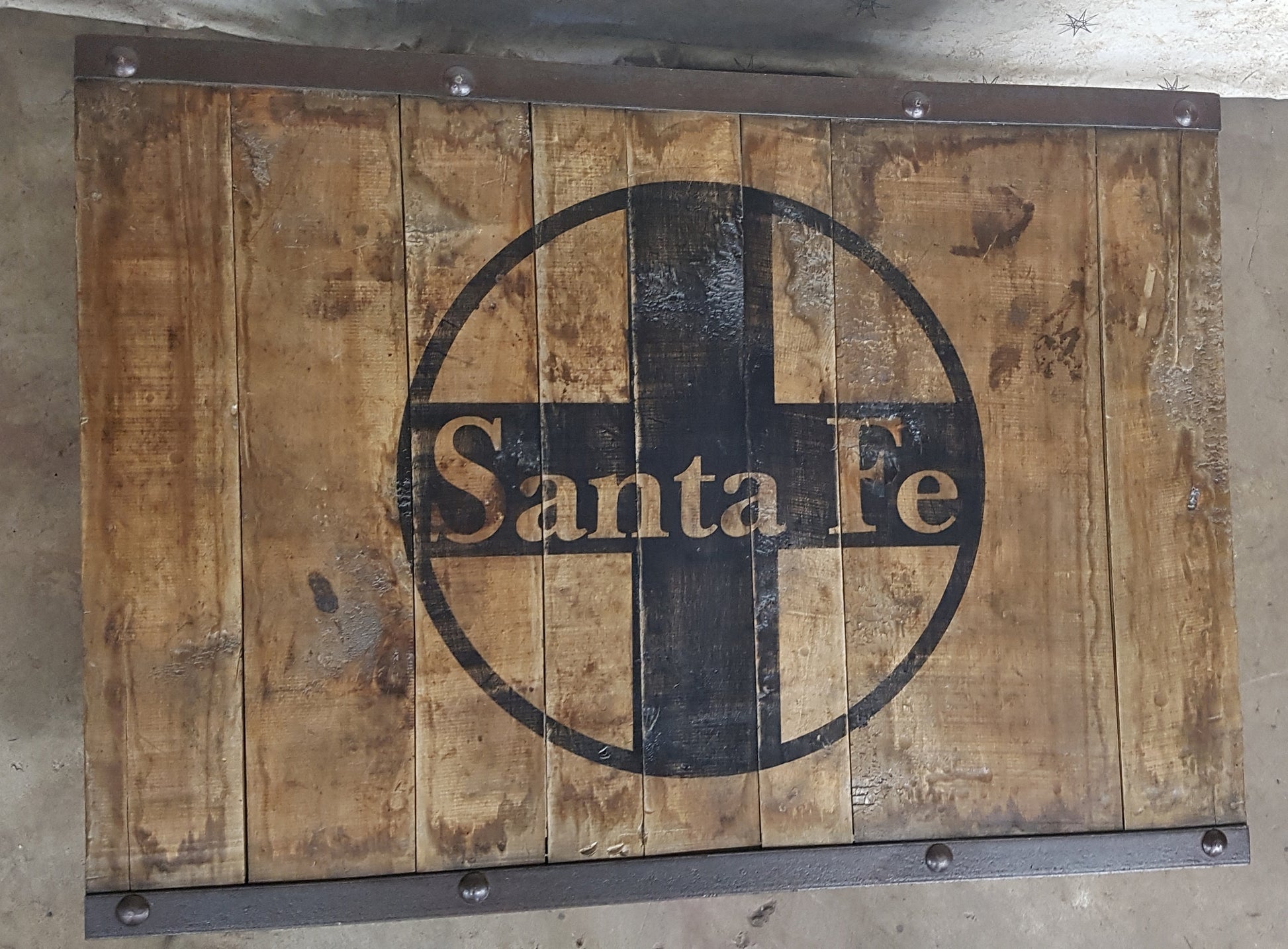 santa fe railway hardwood factory pallet