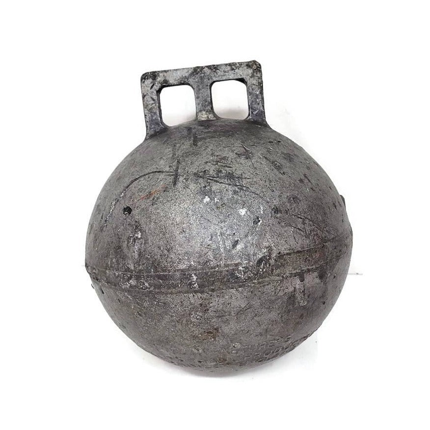 antique nautical fishing buoy / float newfoundland / maine lobster fishing / made in england