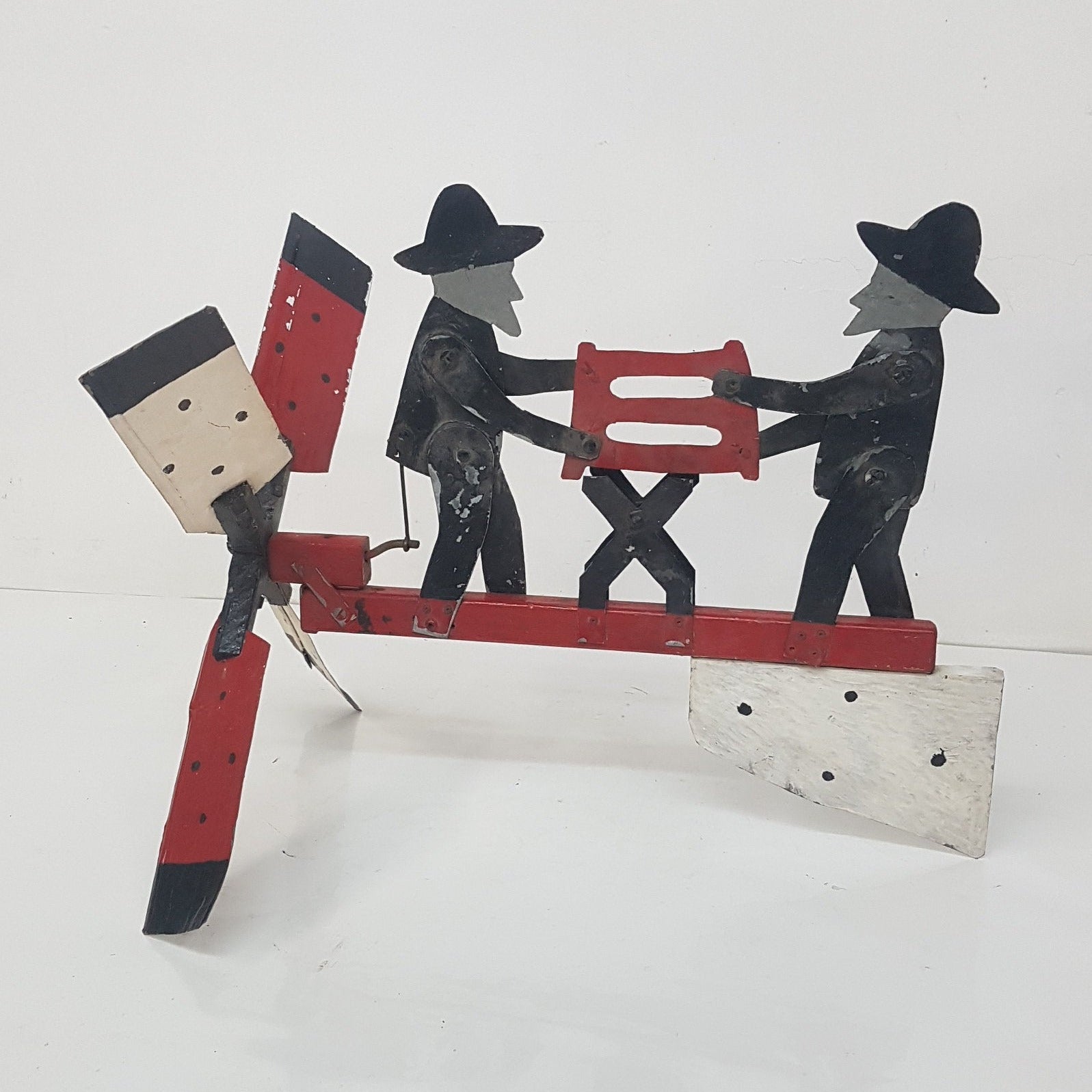 folk art whirligig wind jigger amish sawyers