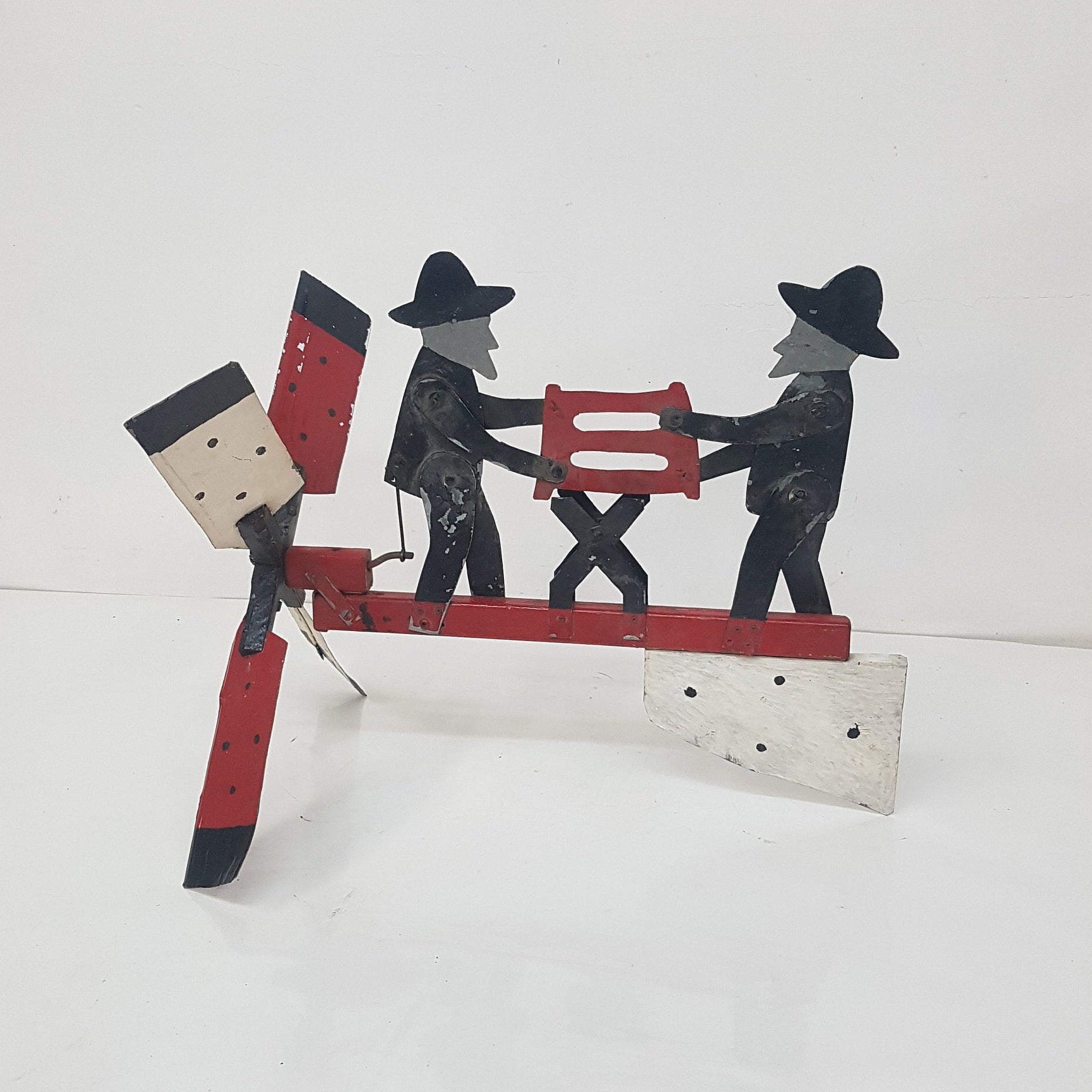 folk art whirligig wind jigger amish sawyers