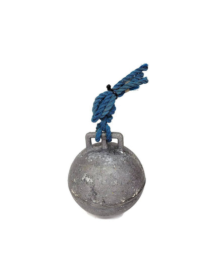 antique nautical fishing buoy / float newfoundland / maine lobster fishing
