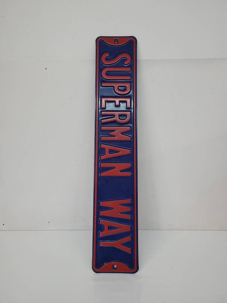 superman way - novelty street sign