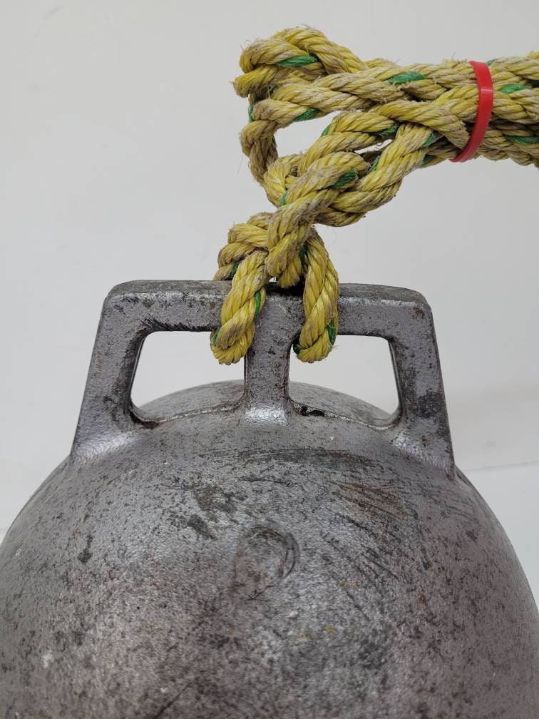 antique nautical fishing buoy / float newfoundland / maine lobster fishing