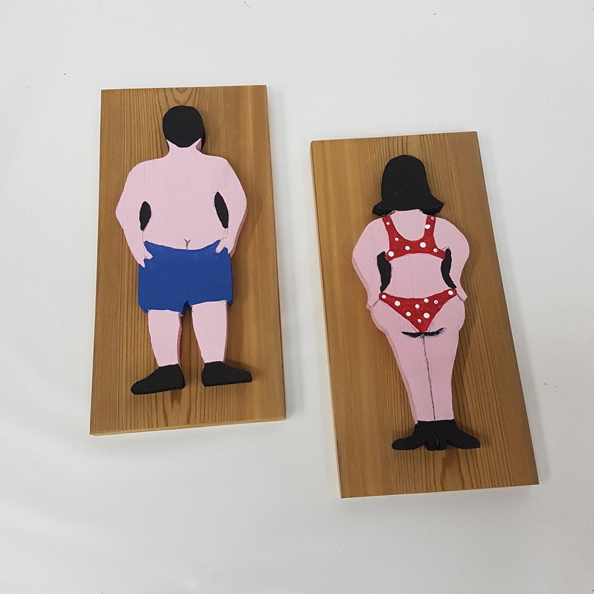 beach house bathroom signs bikini bathing suit