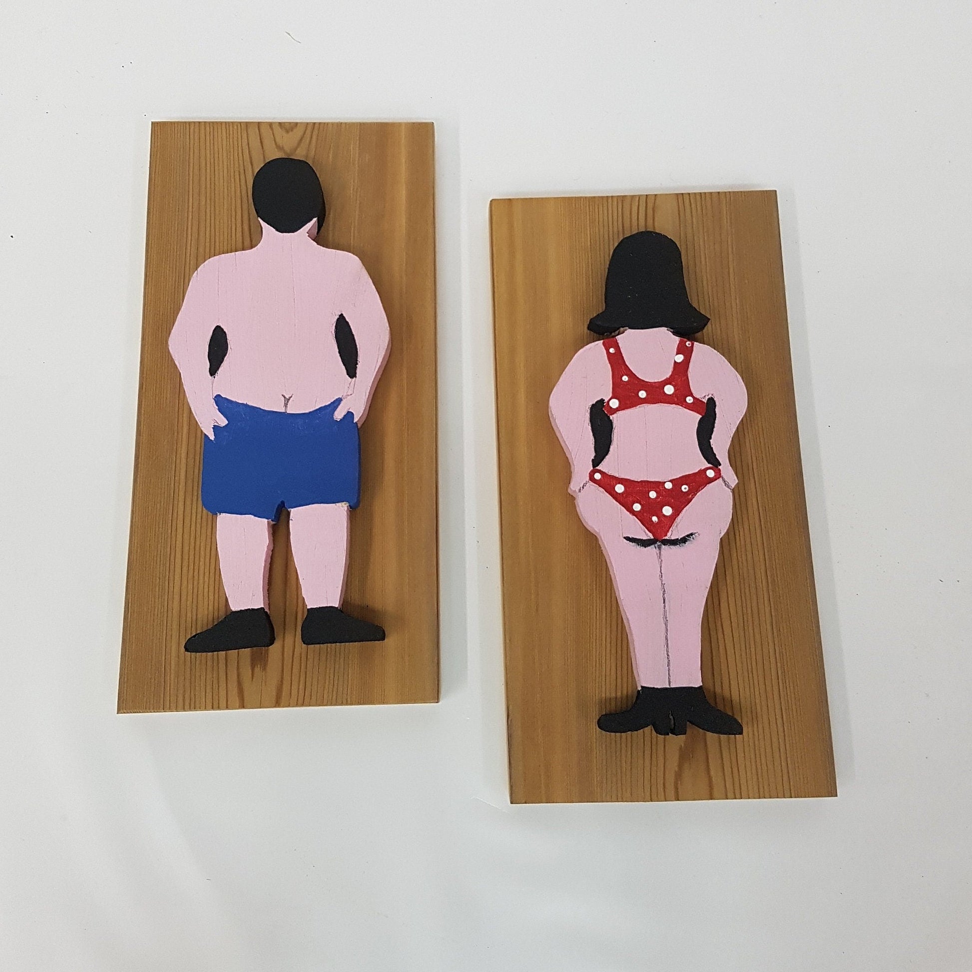 beach house bathroom signs bikini bathing suit