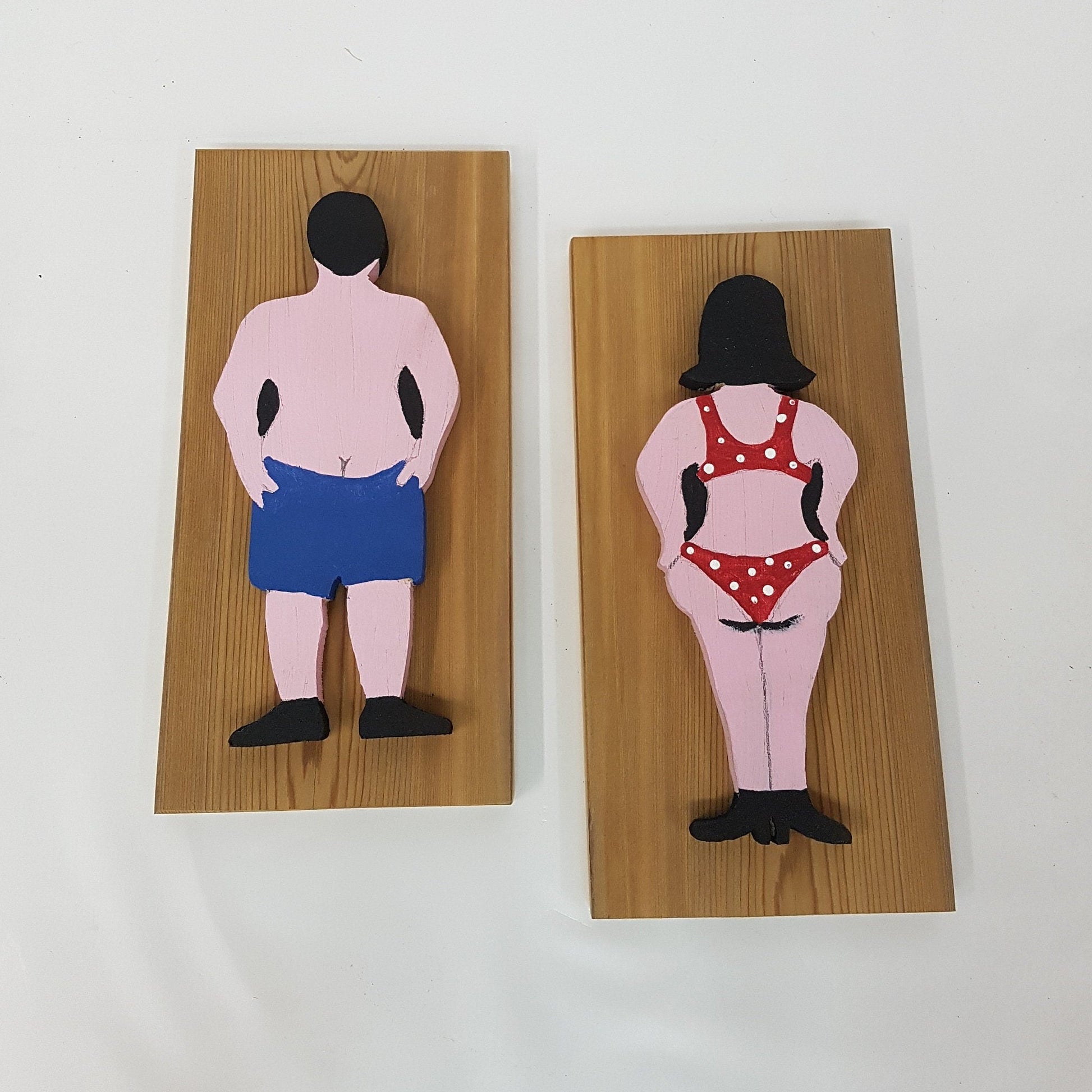 beach house bathroom signs bikini bathing suit