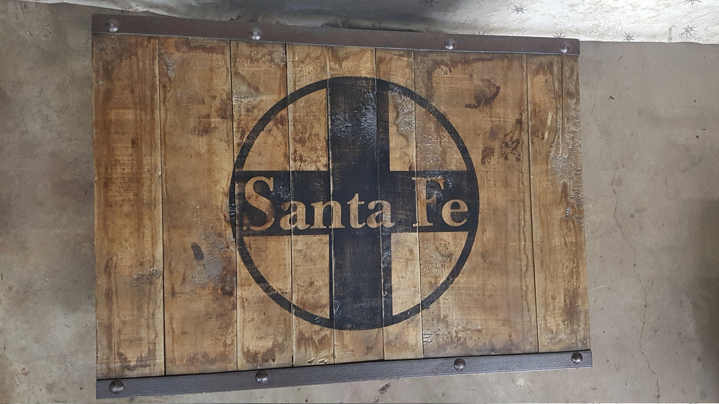santa fe railway hardwood factory pallet