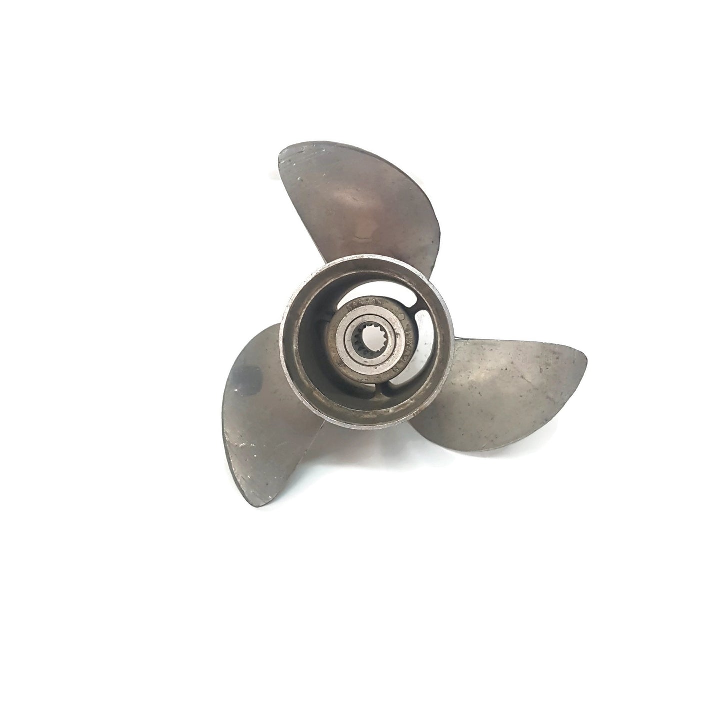 oem evinrude stainless steel propeller 13 3/4 x 15 389948