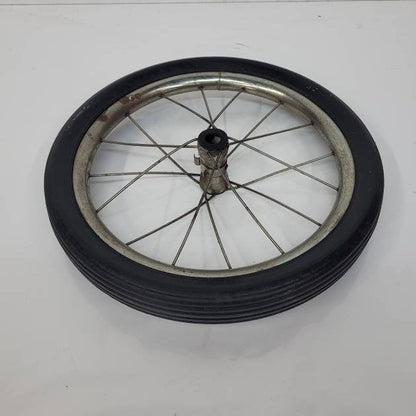 spoked wheels vintage wagon wheels solid rubber tire