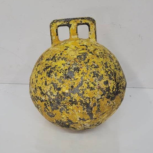 antique nautical fishing buoy / float newfoundland / maine lobster fishing