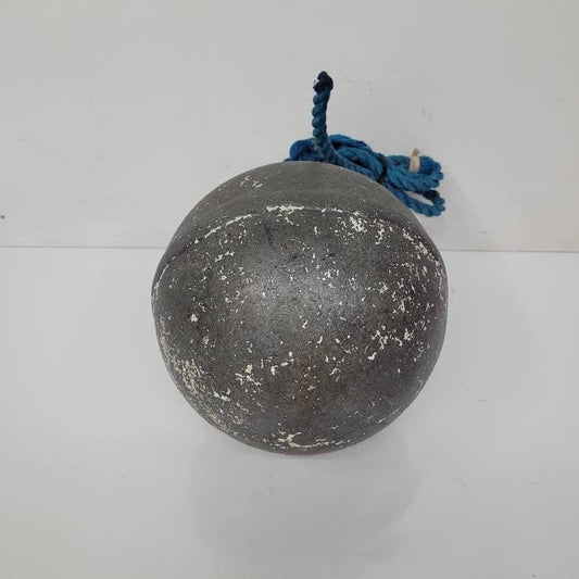 antique nautical fishing buoy / float newfoundland / maine lobster fishing