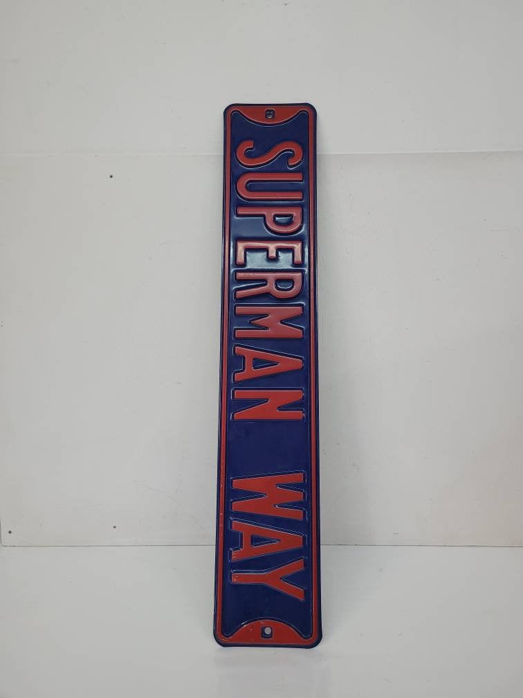 superman way - novelty street sign