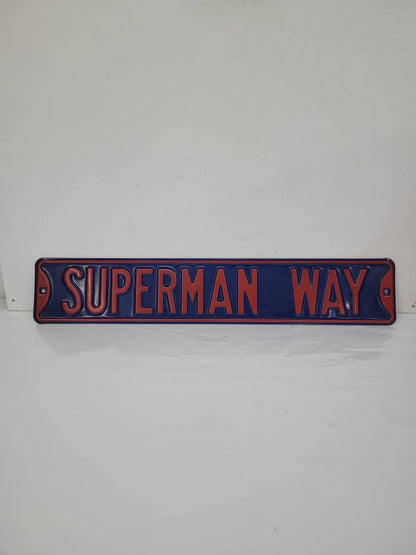 superman way - novelty street sign