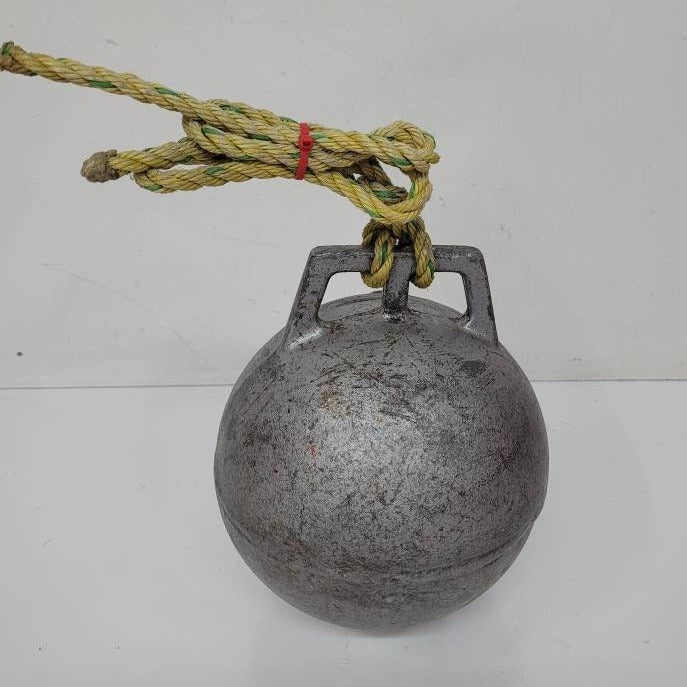 antique nautical fishing buoy / float newfoundland / maine lobster fishing